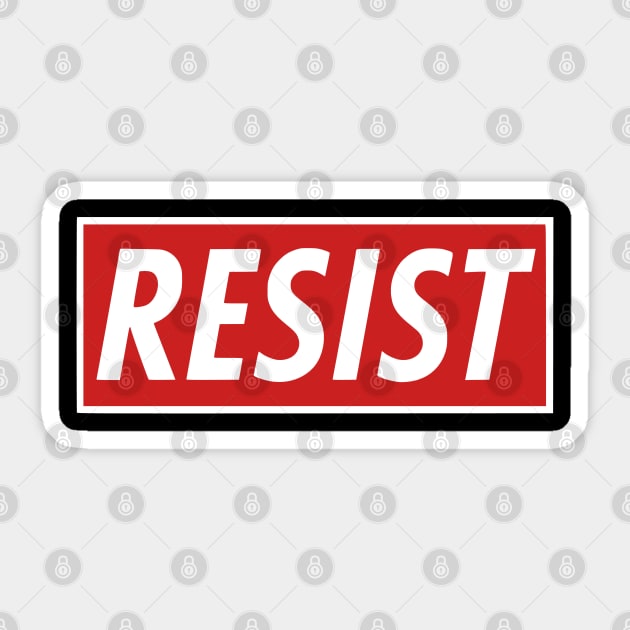 Resist Sticker by UrbanLifeApparel